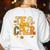 Fall Teacher Pumpkin Coquette Bow Autumn Classroom Women's Sweatshirt Back Print White Fall Teacher Pumpkin Coquette Bow Autumn Classroom Women's Sweatshirt Back Print White