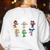 My Favorite Monsters Call Me Teacher Thank Mummy Vampire Bat Women's Sweatshirt Back Print White