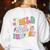 Field Day Fun Day Last Day Of School Teacher Student Women's Sweatshirt Back Print White Field Day Fun Day Last Day Of School Teacher Student Women's Sweatshirt Back Print White