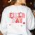 Field Day Red Team Outdoor Field Day Games For Kids Teacher Women's Sweatshirt Back Print White