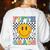 Fifth Grade Team Teachers Boys Girls Retro Smile 5th Grade Women's Sweatshirt Back Print White