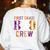 First Grade Boo Crew Teacher Student Halloween Costume Women's Sweatshirt Back Print White