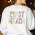 First Grade Dream Team Back To School 1st Grade Teacher Women's Sweatshirt Back Print White