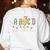 First Grade Rocks Teachers Back To School ABCD Rock Students Women's Sweatshirt Back Print White First Grade Rocks Teachers Back To School ABCD Rock Students Women's Sweatshirt Back Print White