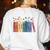 Floral Books Never Underestimate A Public School Teacher Women's Sweatshirt Back Print White Floral Books Never Underestimate A Public School Teacher Women's Sweatshirt Back Print White
