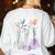 Flowers Test Tube Chemistry Student Science Teacher Women Women's Sweatshirt Back Print White Flowers Test Tube Chemistry Student Science Teacher Women Women's Sweatshirt Back Print White