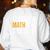 Fluent In Math And Sarcasm Teacher Women's Sweatshirt Back Print White Fluent In Math And Sarcasm Teacher Women's Sweatshirt Back Print White