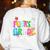 In My Fourth Grade Era 4th Grade Girl Teacher Back To School Women's Sweatshirt Back Print White