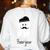 French Teacher Halloween Bonjour Ghost Women's Sweatshirt Back Print White French Teacher Halloween Bonjour Ghost Women's Sweatshirt Back Print White