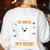 French Teacher Halloween French Class School Women's Sweatshirt Back Print White