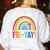 Fri-Yay Friyay Rainbow Colors Teacher Childrens Fun Designs Women's Sweatshirt Back Print White Fri-Yay Friyay Rainbow Colors Teacher Childrens Fun Designs Women's Sweatshirt Back Print White