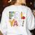 Fri Yay Teacher Happy Friday Friyay Weekend Back To School Women's Sweatshirt Back Print White