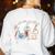 Fueled By Mitochondria Coffee Science Teacher Student Women's Sweatshirt Back Print White