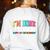 Fun University Of I'm Done Class Of 2025 Teacher Retirement Women's Sweatshirt Back Print White