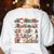 Ghost Christmas Reading Book Lover Library Christmas Teacher Women's Sweatshirt Back Print White Ghost Christmas Reading Book Lover Library Christmas Teacher Women's Sweatshirt Back Print White