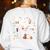 Ghost Music Teacher Halloween Musician Costume Women's Sweatshirt Back Print White Ghost Music Teacher Halloween Musician Costume Women's Sweatshirt Back Print White