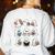 Ghosts With Books Library Halloween Men Women Kids Teacher Women's Sweatshirt Back Print White Ghosts With Books Library Halloween Men Women Kids Teacher Women's Sweatshirt Back Print White