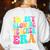 In My Glowing Teacher Era Groovy Colorful Bright Women's Sweatshirt Back Print White In My Glowing Teacher Era Groovy Colorful Bright Women's Sweatshirt Back Print White