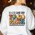 Good Day To Do Math Teacher Vintage Groovy Nerd Women Men Women's Sweatshirt Back Print White Good Day To Do Math Teacher Vintage Groovy Nerd Women Men Women's Sweatshirt Back Print White