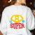 Grade 8 Super Squad Superhero Teacher Team Women's Sweatshirt Back Print White
