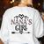 Granddaughter Nanas Girl Women's Sweatshirt Back Print White