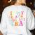 Groovy In My Behavior Specialist Era Behavior Teachers Women's Sweatshirt Back Print White Groovy In My Behavior Specialist Era Behavior Teachers Women's Sweatshirt Back Print White