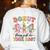 Groovy Donut Stress Just Do Your Best Testing Day Teachers Women's Sweatshirt Back Print White Groovy Donut Stress Just Do Your Best Testing Day Teachers Women's Sweatshirt Back Print White