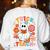 Groovy Halloween Trick Or Teach Retro Floral Ghost Teacher For Men Women Kids Women's Sweatshirt Back Print White Groovy Halloween Trick Or Teach Retro Floral Ghost Teacher For Men Women Kids Women's Sweatshirt Back Print White