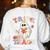 Groovy Halloween Trick Or Teach Retro Floral Ghost Teacher Women's Sweatshirt Back Print White Groovy Halloween Trick Or Teach Retro Floral Ghost Teacher Women's Sweatshirt Back Print White