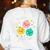 Groovy Happy To See Your Face Teacher School Appreciation Women's Sweatshirt Back Print White