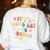 Groovy Its A Good Day To Dance Dance Teacher Women's Sweatshirt Back Print White Groovy Its A Good Day To Dance Dance Teacher Women's Sweatshirt Back Print White