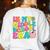 Groovy In My Middle School Era Back To School Teacher Women's Sweatshirt Back Print White Groovy In My Middle School Era Back To School Teacher Women's Sweatshirt Back Print White