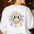 Groovy Retro Lets Learn Today Teacher Student Back To School Women's Sweatshirt Back Print White Groovy Retro Lets Learn Today Teacher Student Back To School Women's Sweatshirt Back Print White
