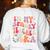 Groovy In My Spooky Teacher Era Halloween Party Boo Women's Sweatshirt Back Print White Groovy In My Spooky Teacher Era Halloween Party Boo Women's Sweatshirt Back Print White