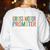 Gross Motor Promoter Adapted PE Specialist PE Teacher Art Women's Sweatshirt Back Print White Gross Motor Promoter Adapted PE Specialist PE Teacher Art Women's Sweatshirt Back Print White