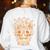 Halloween Costume Skull Boston Terrier Dog Lover For Men Women Kids Women's Sweatshirt Back Print White