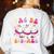 Halloween Dance Teacher Pas De Boo-Ree Ghost Ballet Dancer Women's Sweatshirt Back Print White