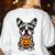 Halloween Dog Boston Terrier Mummy Costume Men Women Kids Women's Sweatshirt Back Print White