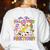 Halloween Floral Ghost Teacher Are You Falloween Directions Women's Sweatshirt Back Print White