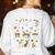 Halloween Ghost Music Teacher Playing Instruments Women's Sweatshirt Back Print White