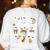 Halloween Ghost Playing Musical Instruments Music Teacher Women's Sweatshirt Back Print White
