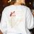 Halloween Math Teacher Skeleton Six Seven Meme Brainrot Women's Sweatshirt Back Print White