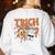 Halloween Medical Lab Science Microbiology Scientist Teacher Men Women Women's Sweatshirt Back Print White