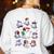 Halloween PE Teacher Ghost Playing Sports Physical Education Women's Sweatshirt Back Print White Halloween PE Teacher Ghost Playing Sports Physical Education Women's Sweatshirt Back Print White
