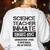 Halloween Science Teacher Prisoner Costume Women's Sweatshirt Back Print White Halloween Science Teacher Prisoner Costume Women's Sweatshirt Back Print White