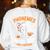 Halloween Skeleton Teacher Phonemes Graphemes Caffeine Lover Women's Sweatshirt Back Print White