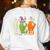 Halloween SPED Teacher Boo In ASL Boo Hands Sign Language Women's Sweatshirt Back Print White