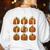 Halloween Teacher Fall Book Pumpkin Retro Reading Women's Sweatshirt Back Print White Halloween Teacher Fall Book Pumpkin Retro Reading Women's Sweatshirt Back Print White