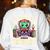 Halloween Teacher Zombie Reading Is Good For Brains Women's Sweatshirt Back Print White Halloween Teacher Zombie Reading Is Good For Brains Women's Sweatshirt Back Print White