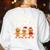 Hangin With My Cookies Gingerbread Christmas Teacher Women's Sweatshirt Back Print White